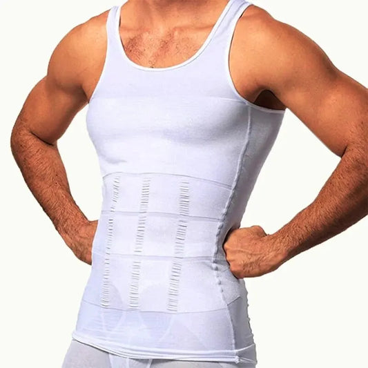 Men's Slimming Compression Vest – Seamless Shapewear Tank Top for Belly Control & Waist Training