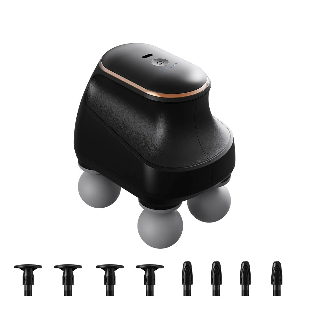DeepRelief™ 4-Head Fascia Massage Gun – High-Frequency Percussion Massager for Deep Tissue Recovery