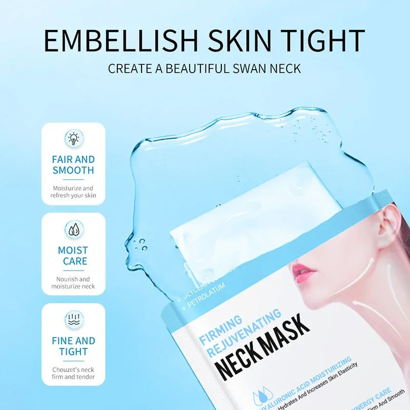 Hyaluronic Acid Collagen Neck Mask – Firming & Moisturizing Anti-Aging Skincare