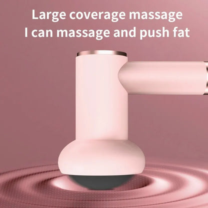 GlowSculpt™ Wireless Slimming Massage Gun – Deep Vibration Therapy with Fat-Pushing Action & Rechargeable Design