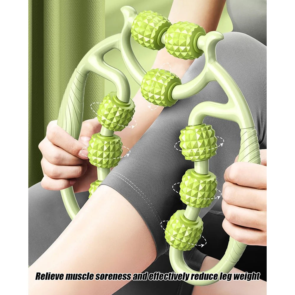 Handheld Muscle Massage Roller – Deep Tissue Trigger Point Tool for Neck, Thighs, Calves & Legs