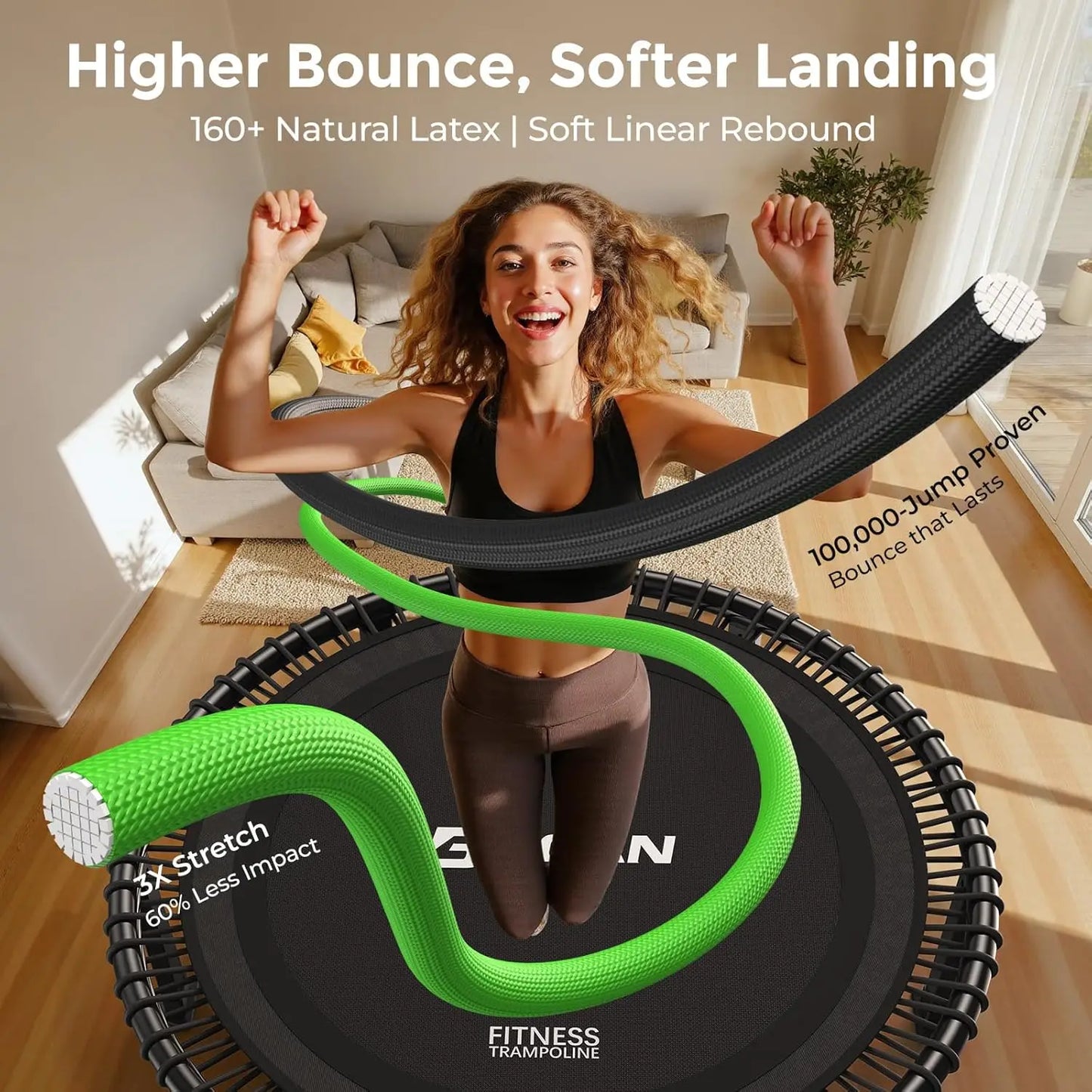 ReboundFlex™ 40 Inch Fitness Rebounder Trampoline