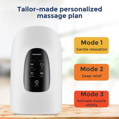 Electric Airbag Hand Massager with Hot Compress & Deep Kneading