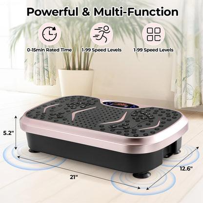 Vibration Plate Exercise Machine – Whole Body Workout Platform for Fitness & Lymphatic Drainage