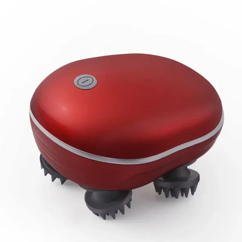 Electric Scalp Head Massager with Red Light Therapy – Anti-Stress Relaxation, Muscle Tension Relief & Fatigue Removal