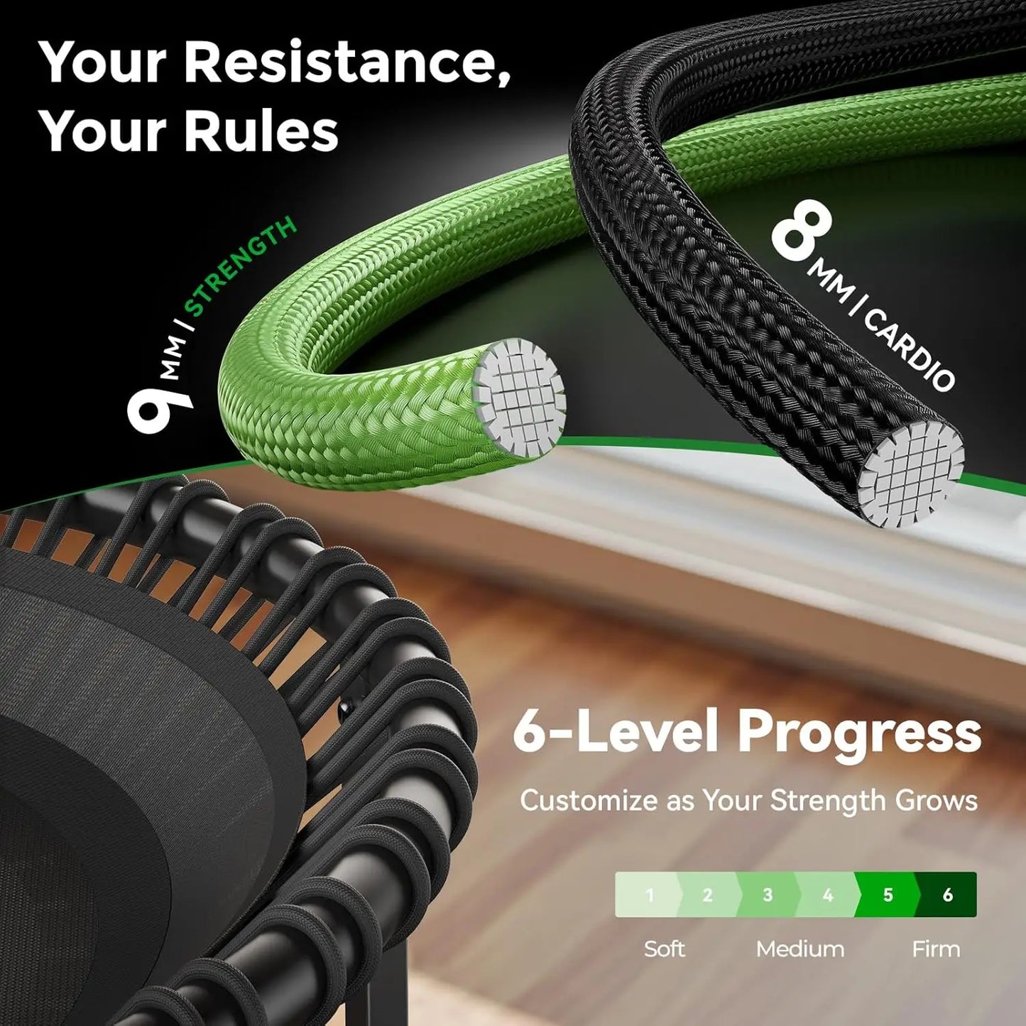 ReboundFlex™ 40 Inch Fitness Rebounder Trampoline