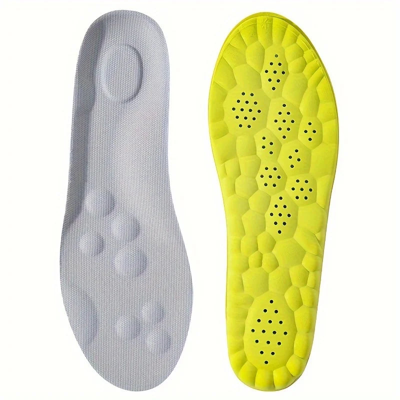 High Elasticity Latex Sport Insoles – Soft Orthotic Arch Support Shoe Pads, Breathable & Deodorant Inserts