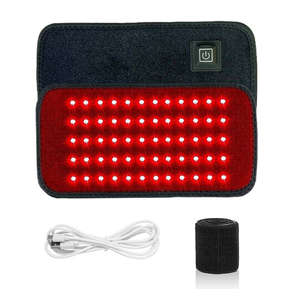 60-LED Red & Infrared Light Therapy Belt – 660nm & 850nm Fat Burning Slimming Wrap for Waist, Back & Full Body
