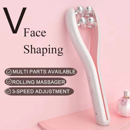 VioraLift™ EMS Face Roller – V-Line Beauty Massager