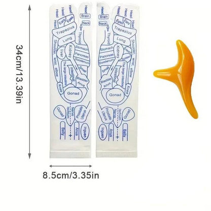SoleEase™ Reflexology Socks – Acupressure Foot Map Socks for Stress Relief & Circulation