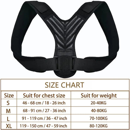 Adjustable Posture Corrector Back Support Brace – Orthopedic Lumbar & Shoulder Spine Alignment Belt