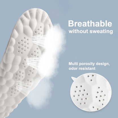 High Elasticity Latex Sport Insoles – Soft Orthotic Arch Support Shoe Pads, Breathable & Deodorant Inserts