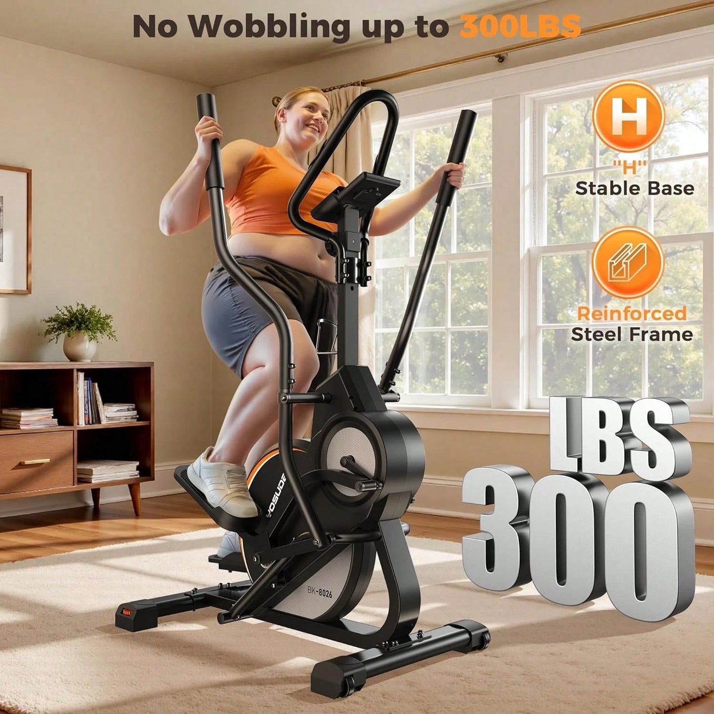 ElevateStride™ 3-in-1 Cardio Climber Elliptical Machine