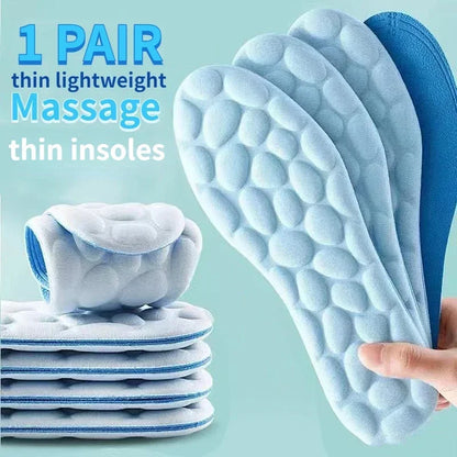 4D Massage Shoe Insoles – Super Soft Latex Sports Arch Support Inserts