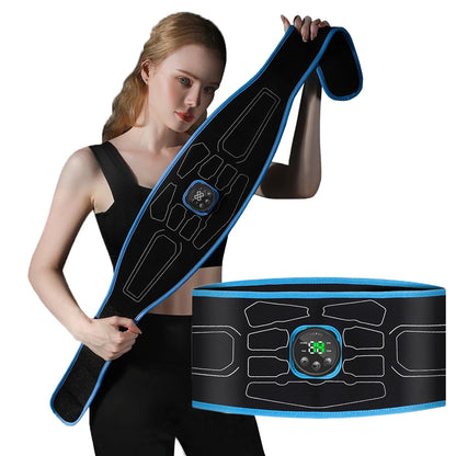 EMS Abdominal Toning Belt – Electric Muscle Stimulator & Portable Waist Trainer for Core Strength, Slimming & Body Shaping