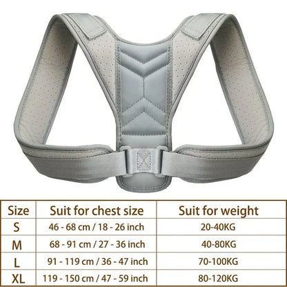 Adjustable Back & Shoulder Posture Corrector – Clavicle Spine Support Brace for Neck, Upper Back & Posture Alignment