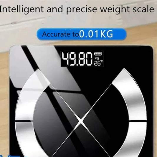 Accurate USB-Rechargeable Bluetooth Body Fat Scale – Smart Digital Weight & Composition Analyzer with App