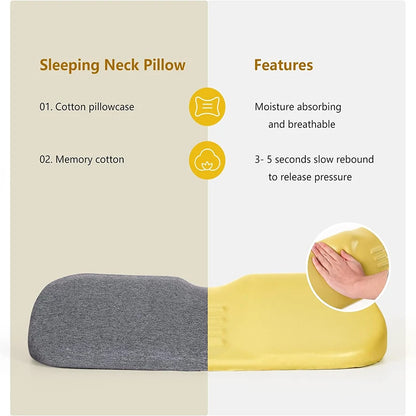 CerviContour™ Orthopedic Memory Foam Pillow – Ergonomic Neck Support for Pain-Free, Restful Sleep