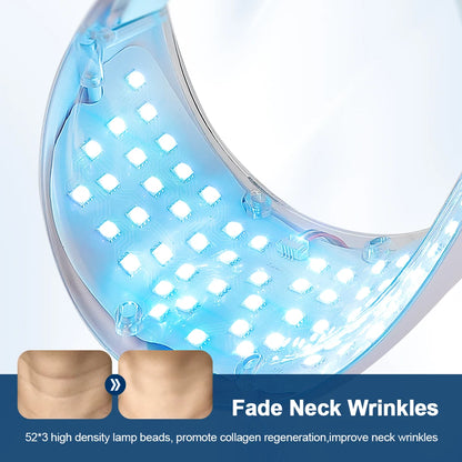 LED Neck Mask – Photon Therapy Skin Tightening Device, Anti-Wrinkle Neck Beauty Tool for Skin Brightening & Rejuvenation