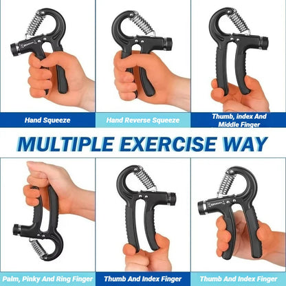 Adjustable 5-60 KG Hand Grip Strengthener – Forearm & Finger Exerciser for Muscle Fitness