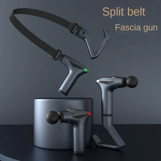 Multifunctional Long-Handle Deep Tissue Massage Gun – Electric Muscle Relaxation & Recovery Tool