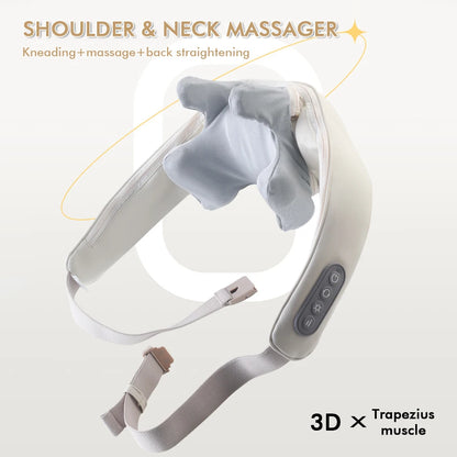 Foreverlily™ Wireless Neck & Back Massager – Hands-Free, Heated Massage Shawl for Deep Relief & Relaxation