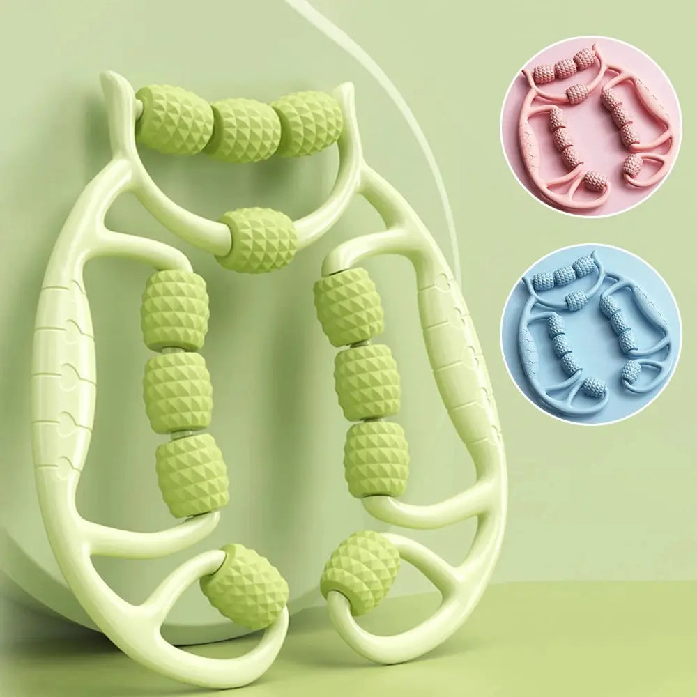12-Round Circular Leg Slimming Massager – Muscle Stretching & Relaxation Clamp for Thighs & Calves