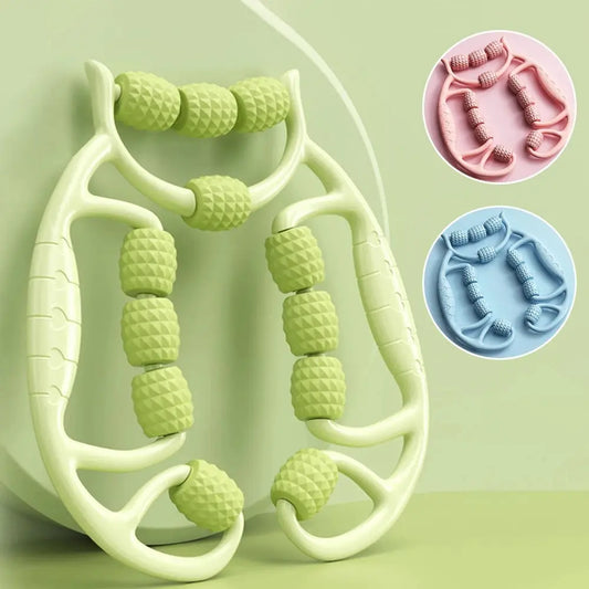 12-Round Circular Leg Slimming Massager – Muscle Stretching & Relaxation Clamp for Thighs & Calves