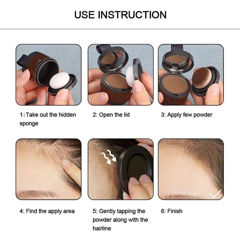 Hairline Powder Root Touch Up – 14 Colors Waterproof Hair Shadow Concealer, Natural Coverage & Hair Filler