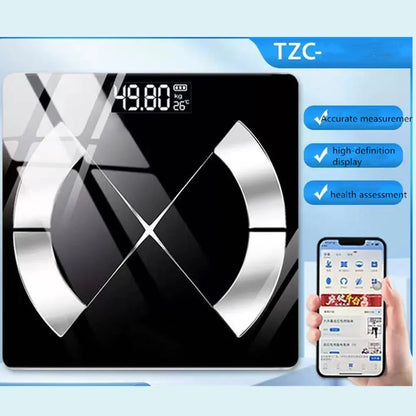 Accurate USB-Rechargeable Bluetooth Body Fat Scale – Smart Digital Weight & Composition Analyzer with App