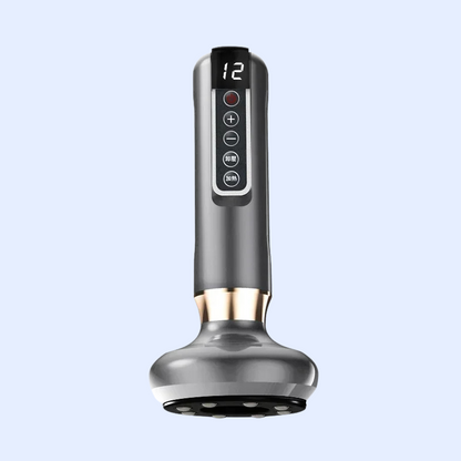 Tricolor Electric Massager GuaSha – Anti-Cellulite Vacuum Suction Cup with Infrared Heat for Slimming & Scraping Therapy