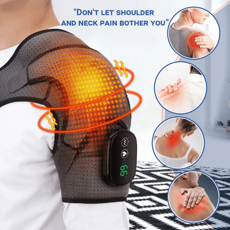 Zorelie™ 3-in-1 Shoulder Massager – Deep Tissue Kneading, Heat & Vibration Therapy for Neck & Upper Back Relief