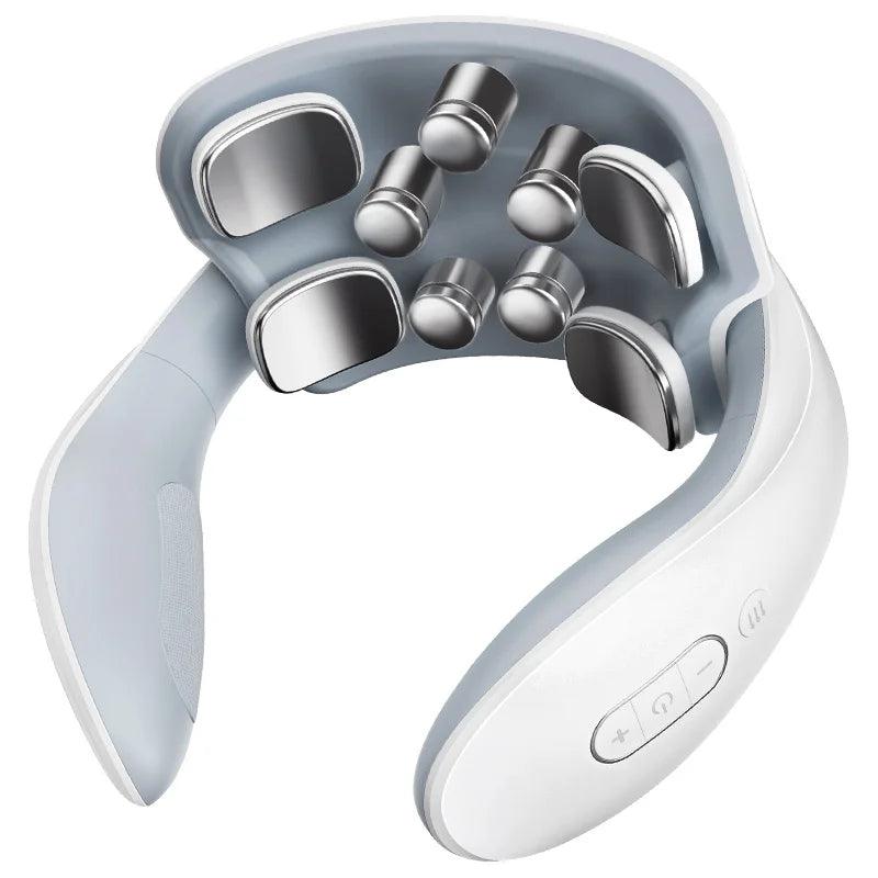 Zorelie advanced neck massager for pain relief with ergonomic design and multi-point massage nodes