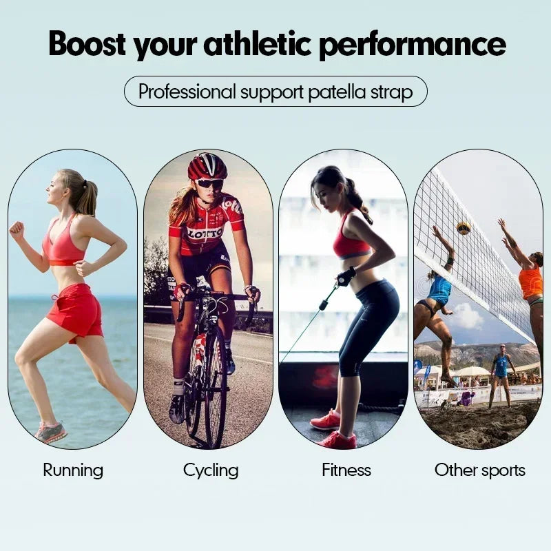 Knee protection fitness equipment with professional support patella strap for running cycling fitness and other sports