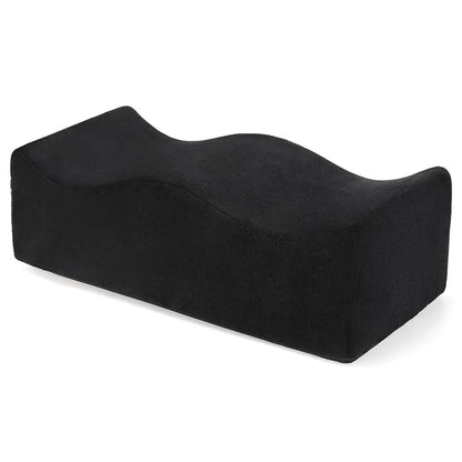 Black BBL seat cushion for post surgery recovery with ergonomic contour design by Zorelie.co