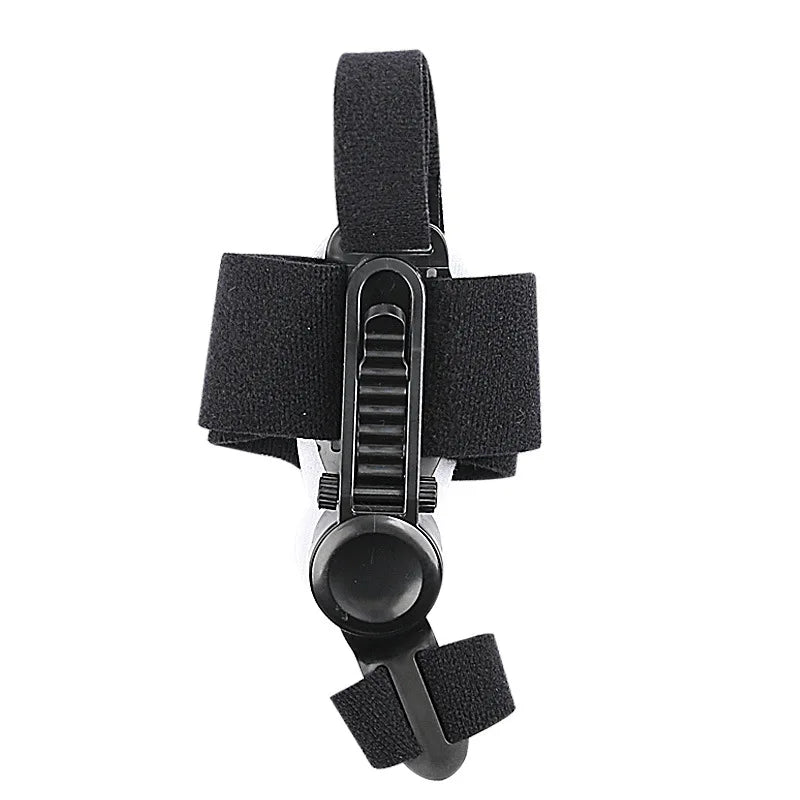 Zorelie.co black hallux valgus bunion corrector with adjustable straps and durable plastic support