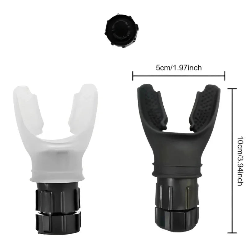 Zorelie.co portable lung exercise device in black and white with measurement details