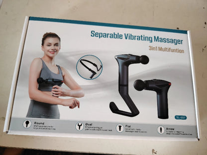 Zorelie.co deep tissue massage gun for muscle recovery with 3 interchangeable heads for versatile use