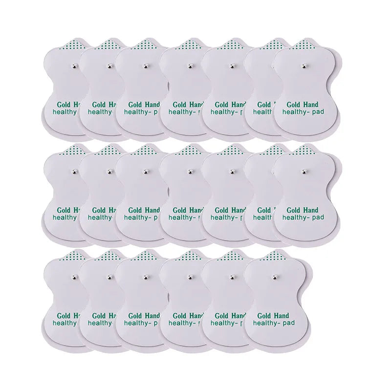Set of replacement electrode pads for digital TENS EMS pulse massager by Zorelie.co