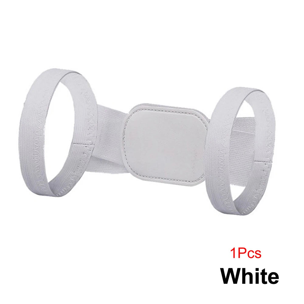 White discreet posture corrector for women by Zorelie.co with adjustable straps for comfortable support
