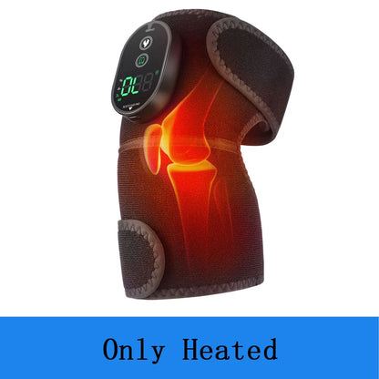 Zorelie electric knee massager for pain relief with adjustable straps and digital control display