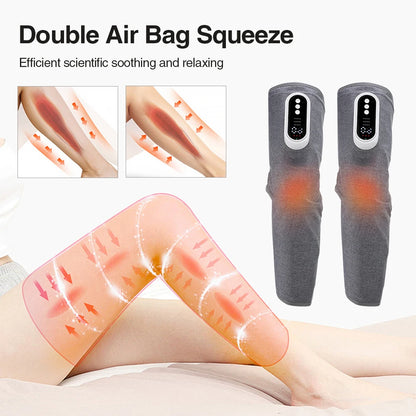 Zorelie electric leg massager for pain relief with double air bag squeeze technology on legs