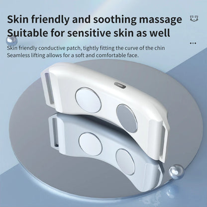 Zorelie.co EMS face lifting massager with skin friendly design and conductive patch for sensitive skin