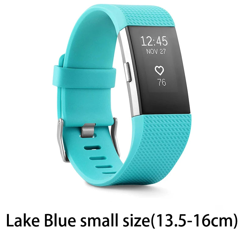 Lake blue smart fitness wristband with sleep monitor in small size 13.5 to 16 centimeters