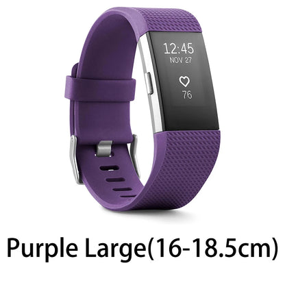 Purple smart fitness wristband with sleep monitor by Zorelie.co large size with adjustable band