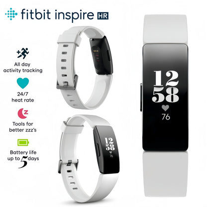 Waterproof heart rate smart band with all day activity tracking and 5 day battery life