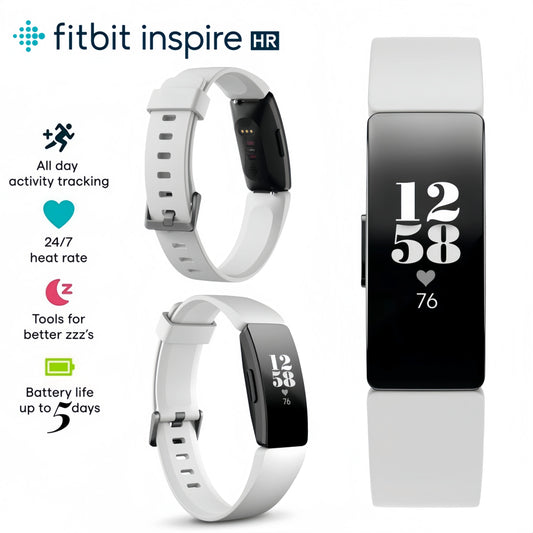 Waterproof heart rate smart band with all day activity tracking and 5 day battery life