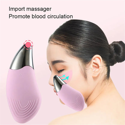 Waterproof facial cleansing brush by Zorelie co with import massager to promote blood circulation