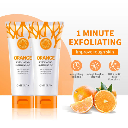 Zorelie.co orange exfoliating gel for sensitive skin with whitening and brightening properties