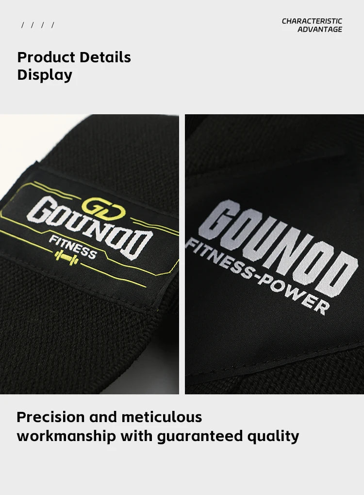 Close-up details of Gounod adjustable posture corrector belt showing precise stitching and fabric quality